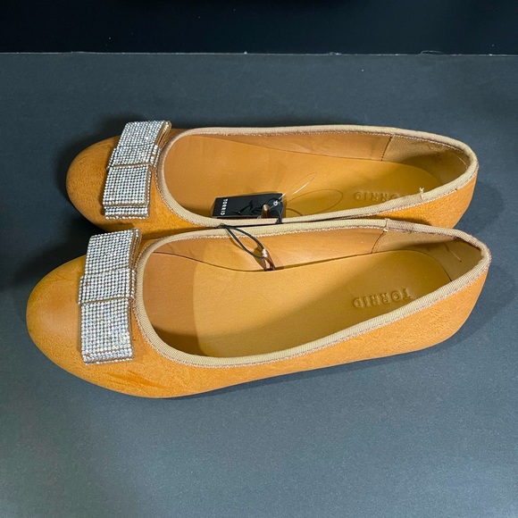 Torrid Studded Bow Flats - Camel brown - Picture 1 of 7